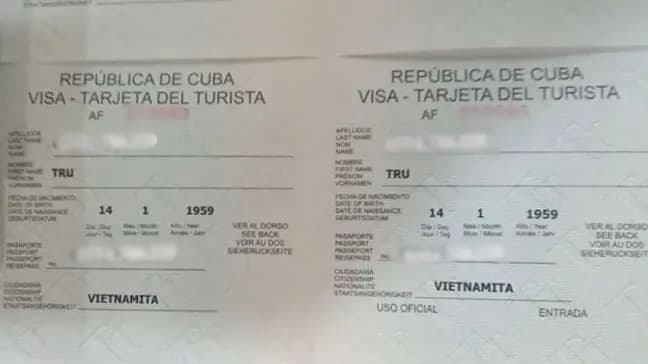 Kết quả Visa Cuba do Visa Viettin hỗ trợ