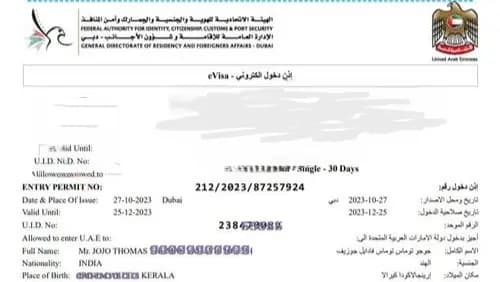 Kết quả Visa Dubai do Visa Viettin hỗ trợ