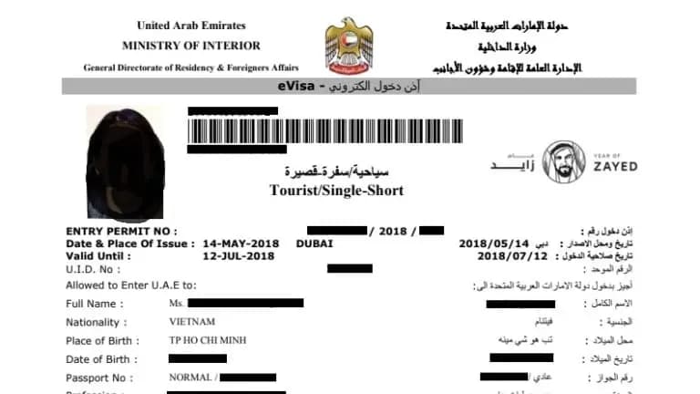 Kết quả Visa Dubai do Visa Viettin hỗ trợ