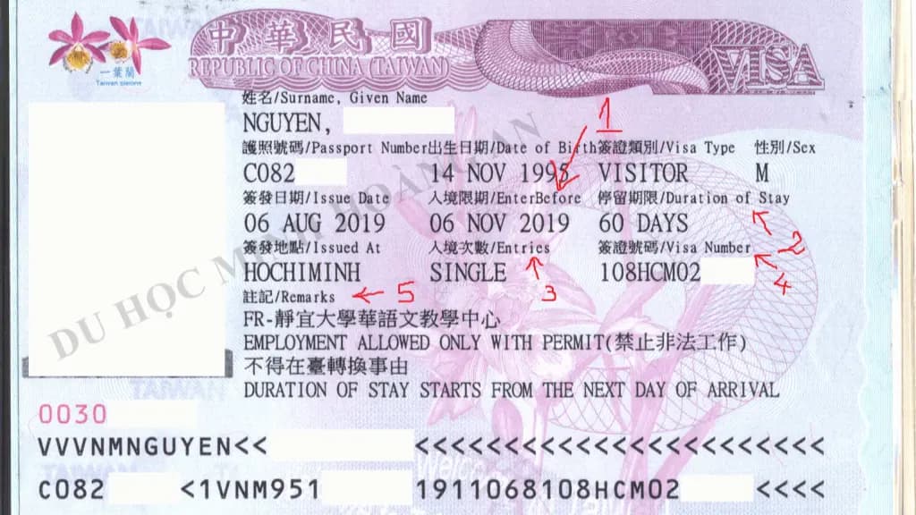 Kết quả Visa Đài Loan do Visa Viettin hỗ trợ
