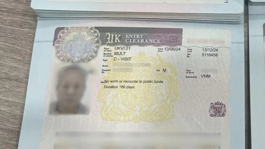 Kết quả Visa Anh do Visa Viettin hỗ trợ